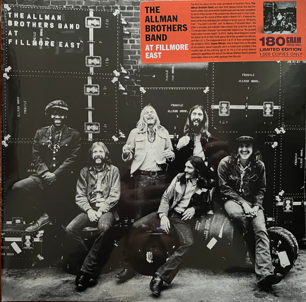 The Allman Brothers Band - The Allman Brothers Band At Fillmore East (2 платівки, 180 грам, Альбом, Перевидання)