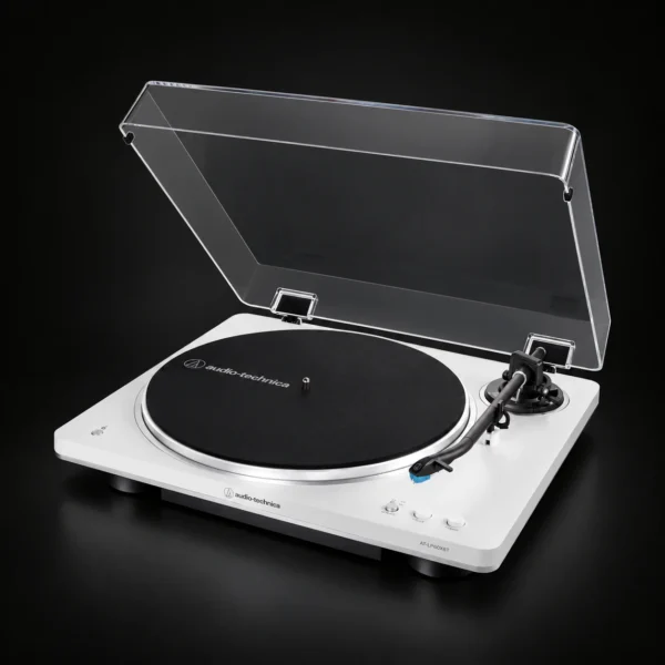 Програвач вінілу Audio-Technica AT-LP70xBT, біло-срібний