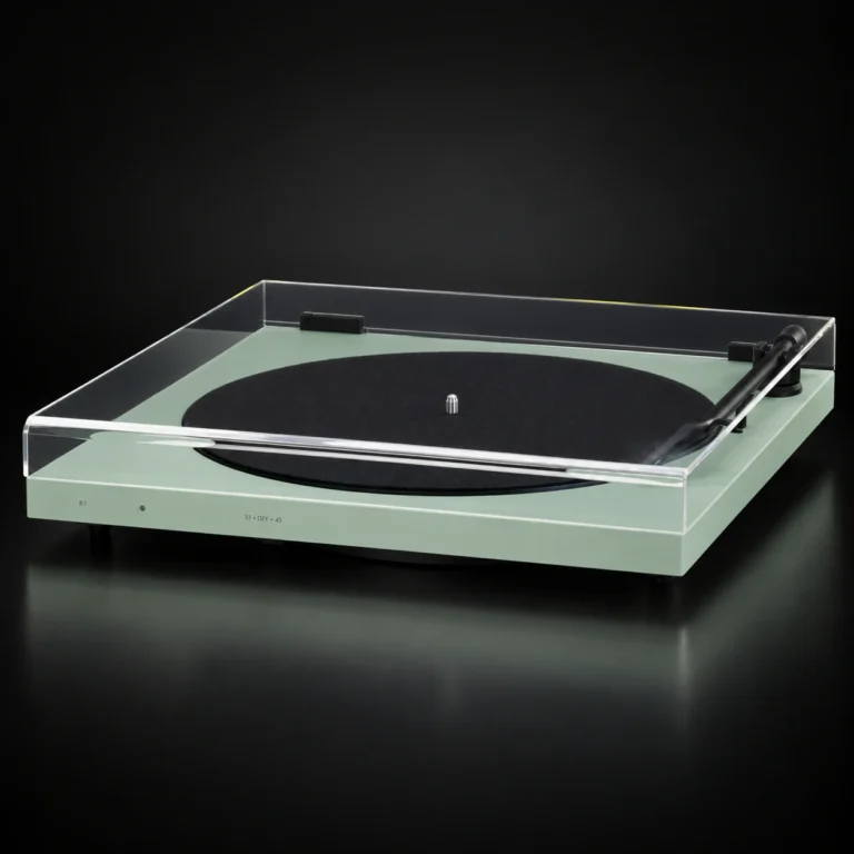 Програвач вінілу Tone Factory Turntable, зелений, з кришкою
