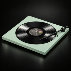 Проигрыватель винила Tone Factory Turntable, зелёный, без крышки