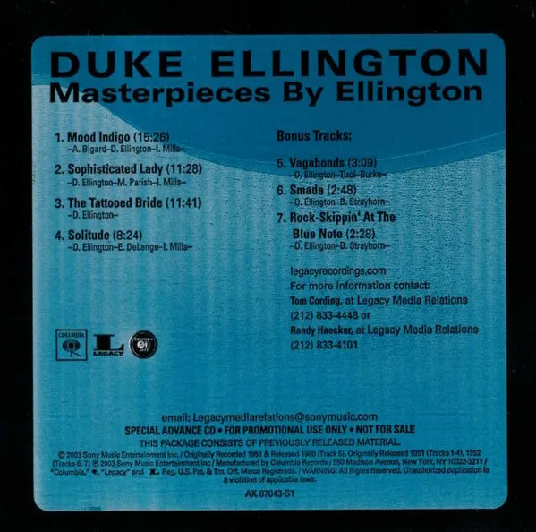 Masterpieces By Ellington