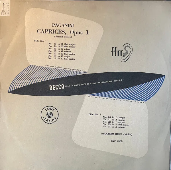 Caprices, Opus 1 (Second Series)