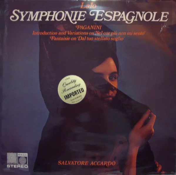 Symphonie Espagnole / Introductino And Variations On 'Nel Cor Piu On Mi Sento' / Fantasie On 'Dal Tuo Stellato Soglio'