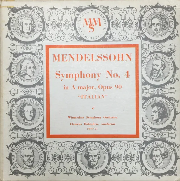 Symphony No. 4, In A Major, Opus 90 "Italian"