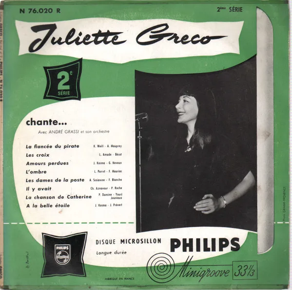Juliette Gréco Chante... - 2e Série