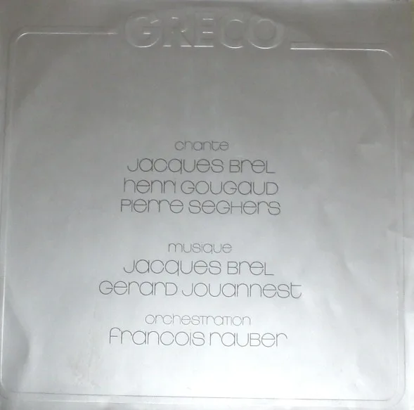 Greco Chante Jacques Brel, Henri Gougaud, Pierre Seghers