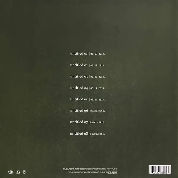 Kendrick Lamar – Untitled Unmastered - фото №2