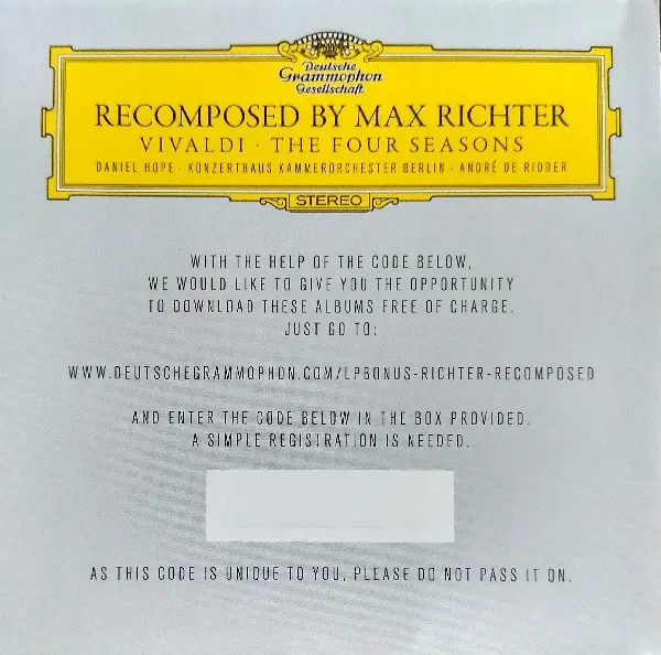 Max Richter – Recomposed By Max Richter: Vivaldi  The Four Seasons (2LP,  Gatefold, Reissue Vinyl) - фото №5