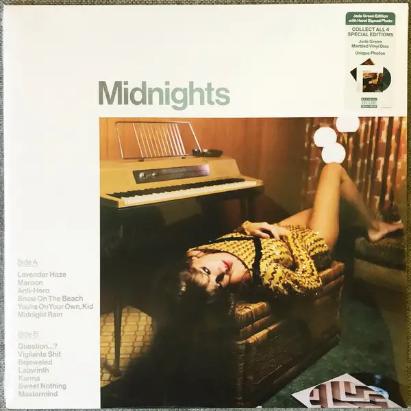 Taylor Swift – Midnights (Special Edition, Jade Green Marbled Vinyl) - фото №1