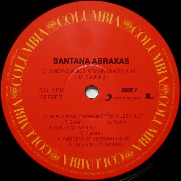 Santana – Abraxas ( LP, Album, Reissue, Remastered, 180 Gram, Gatefold) - фото №2