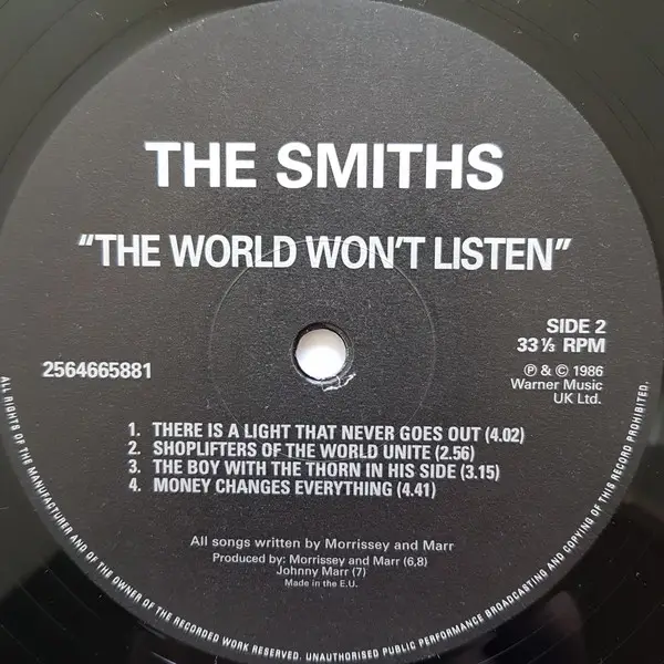 The Smiths – The World Won't Listen - фото №3