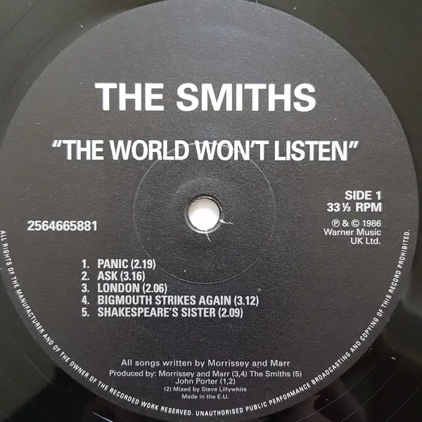 The Smiths – The World Won't Listen - фото №2