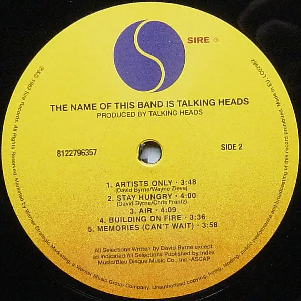 Talking Heads - The Name Of This Band Is Talking Heads - фото №4