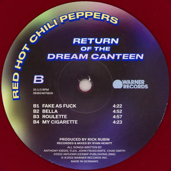 Red Hot Chili Peppers – Return Of The Dream Canteen (Limited Edition, Violet Vinyl) - фото №4