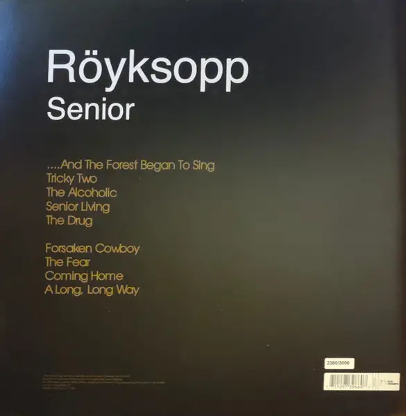 Royksopp – Senior (Limited, Numbered Edition, Reissue, Stereo, Orange Vinyl) - фото №2