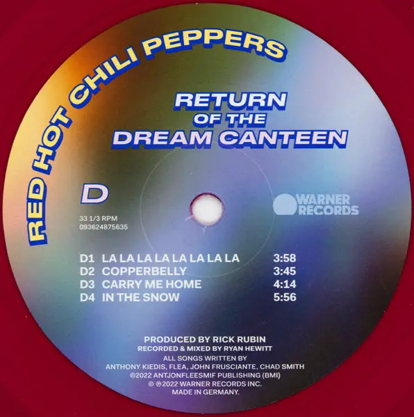 Red Hot Chili Peppers – Return Of The Dream Canteen (Limited Edition, Violet Vinyl) - фото №6