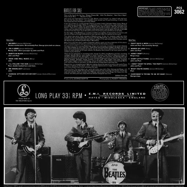 The Beatles – Beatles For Sale (LP, Album) - фото №2