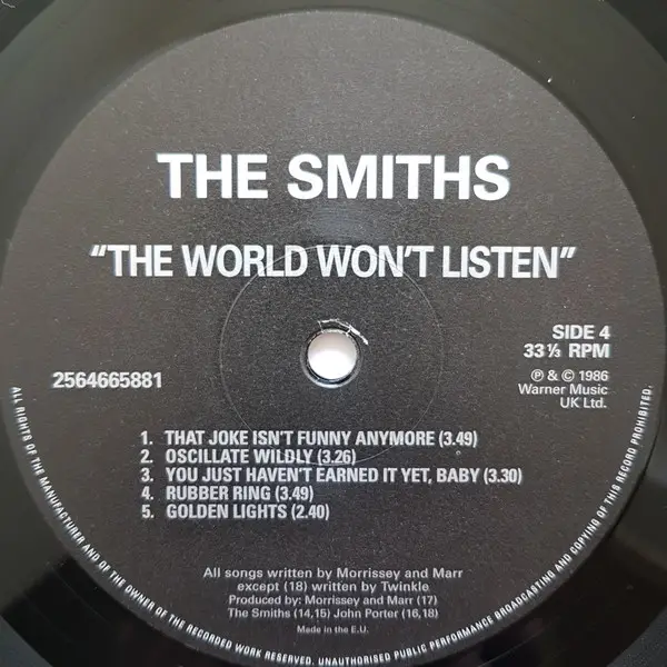 The Smiths – The World Won't Listen - фото №5