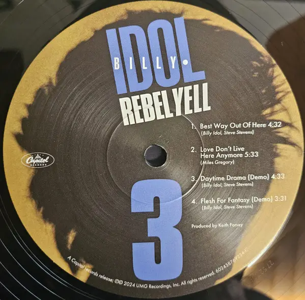 Billy Idol – Rebel Yell (2LP, Album, Deluxe Edition) - фото №7