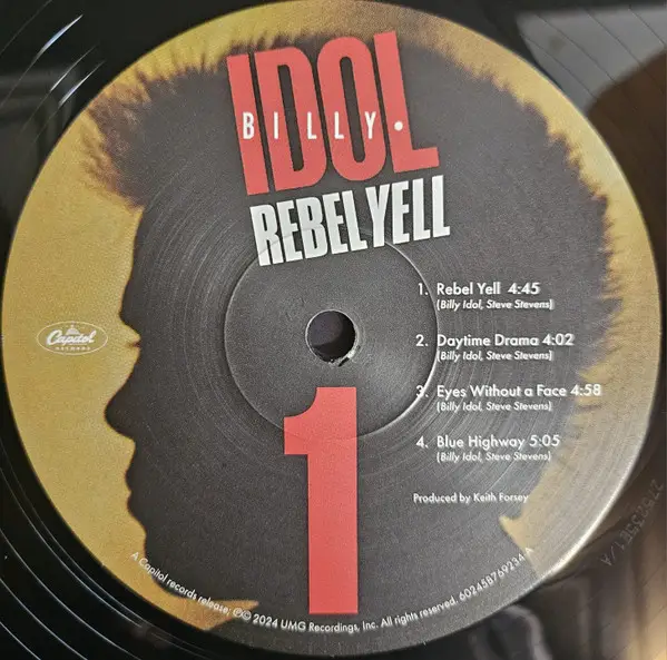 Billy Idol – Rebel Yell (2LP, Album, Deluxe Edition) - фото №5