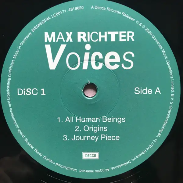 Max Richter – Voices (2LP, Album) - фото №2