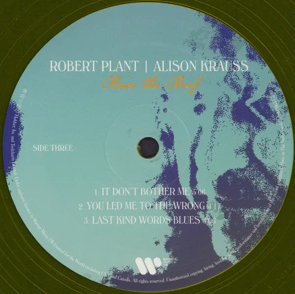 Robert Plant | Alison Krauss – Raise The Roof (Limited Edition, Yellow Translucent Vinyl) - фото №6