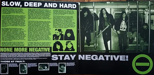 Type O Negative – Slow, Deep And Hard (LP, Album, Limited Edition, Green & Black Marble Vinyl) - фото №2