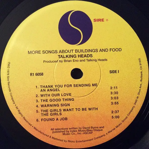 Talking Heads – More Songs About Buildings And Food - фото №3