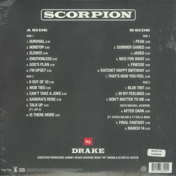 Drake - Scorpion (2LP) - фото №2