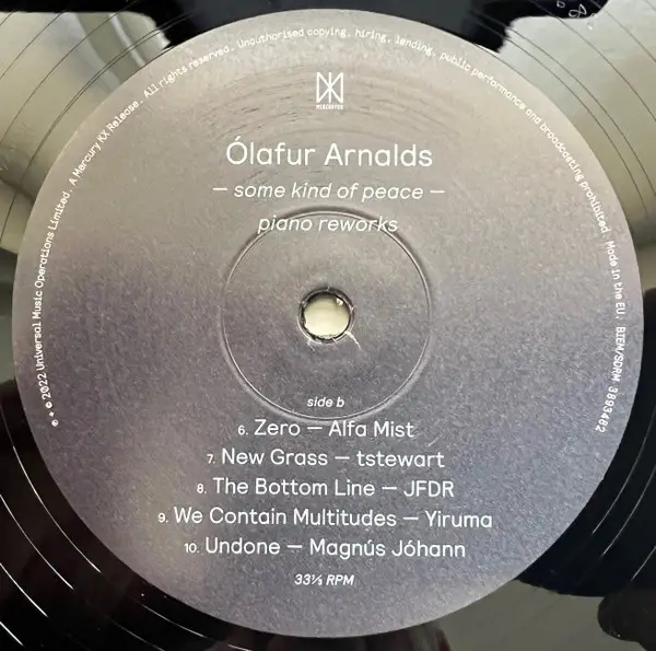 Olafur Arnalds – Some Kind Of Peace – Piano Reworks (Vinyl) - фото №3