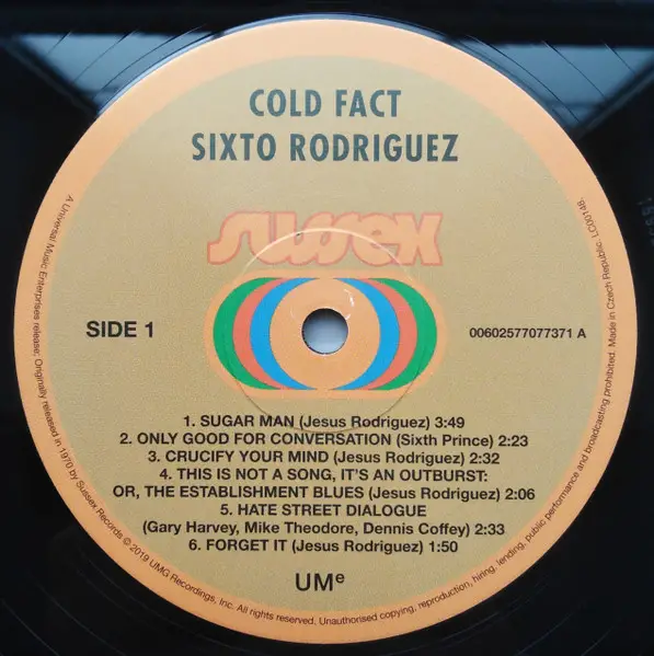 Rodriguez – Cold Fact (Reissue, Remastered, 180 grams) - фото №2