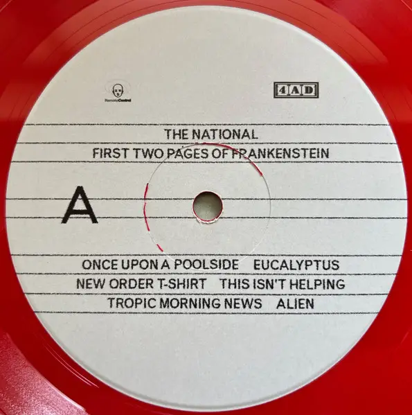 The National – First Two Pages Of Frankenstein (Limited Edition, Optimal Pressing, Red Vinyl) - фото №3