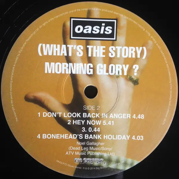 Oasis – (What's The Story) Morning Glory? (2LP, Album, Reissue, Remastered) - фото №3