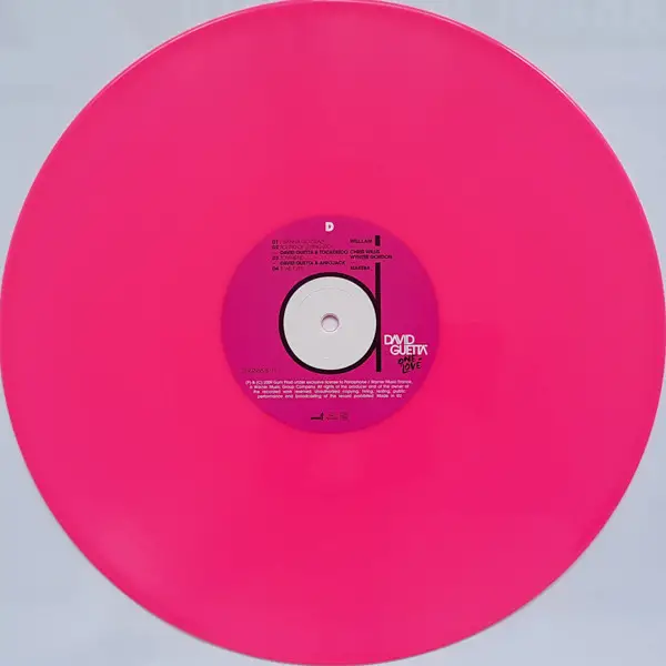 David Guetta – One Love (2LP, Album, Limited Edition, Pink Vinyl) - фото №3