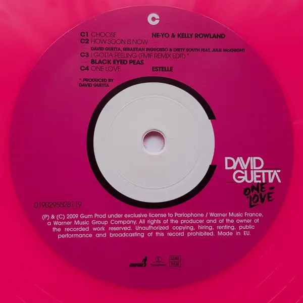 David Guetta – One Love (2LP, Album, Limited Edition, Pink Vinyl) - фото №6