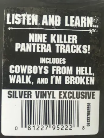 Pantera – History Of Hostility (LP, Compilation, Silver Vinyl) - фото №4