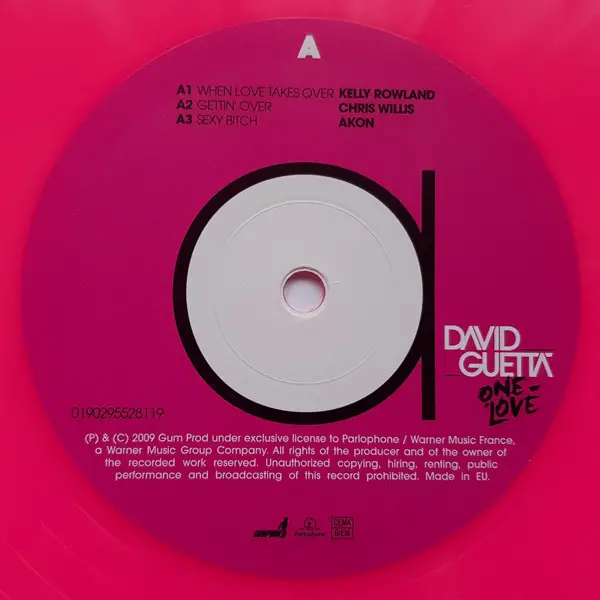 David Guetta – One Love (2LP, Album, Limited Edition, Pink Vinyl) - фото №4