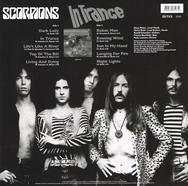 Scorpions – In Trance (LP, Album, 180g, Clear Vinyl) - фото №2