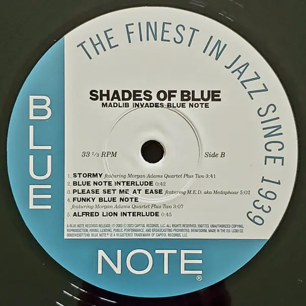 Madlib – Shades Of Blue (Madlib Invades Blue Note) (2LP, Album, Reissue, Stereo, 180g, Gatefold) - фото №4