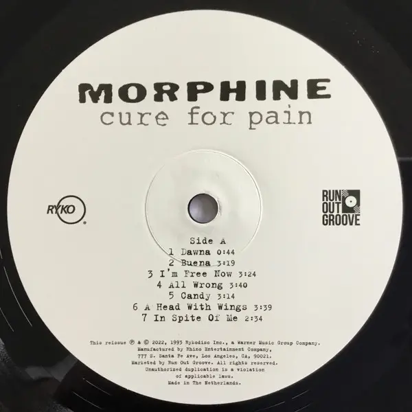 Morphine – Cure For Pain (2LP, Deluxe, Numbered Edition, Reissue, Remastered, 180 grams Vinyl) - фото №2