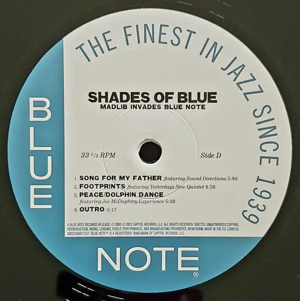 Madlib – Shades Of Blue (Madlib Invades Blue Note) (2LP, Album, Reissue, Stereo, 180g, Gatefold) - фото №6