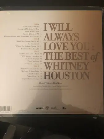 Whitney Houston – I Will Always Love You: The Best Of Whitney Houston (2LP, Compilation, Stereo) - фото №2