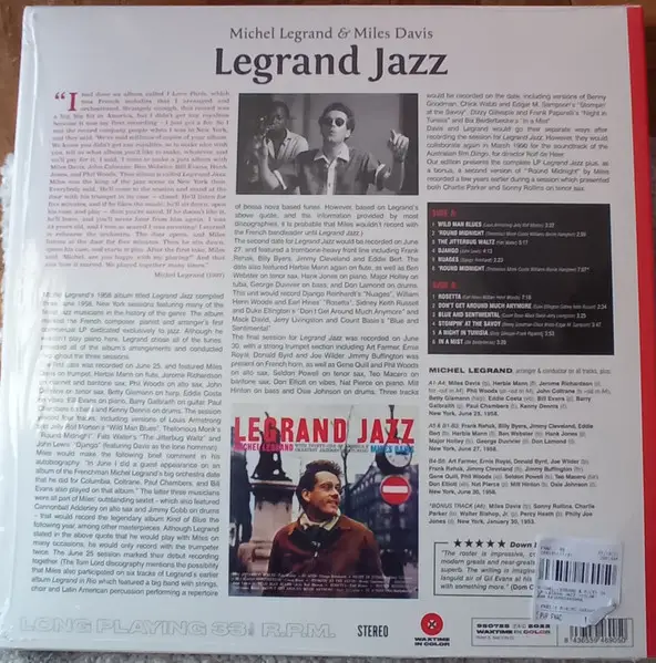 Michel Legrand & Miles Davis – Legrand Jazz (LP, Album, Limited Edition, Red Vinyl) - фото №2