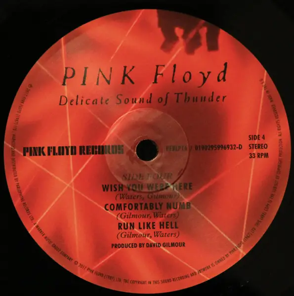 Pink Floyd – Delicate Sound Of Thunder (2LP, Album, 180 Gram) - фото №9