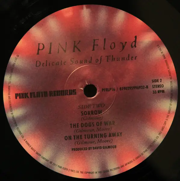 Pink Floyd – Delicate Sound Of Thunder (2LP, Album, 180 Gram) - фото №7