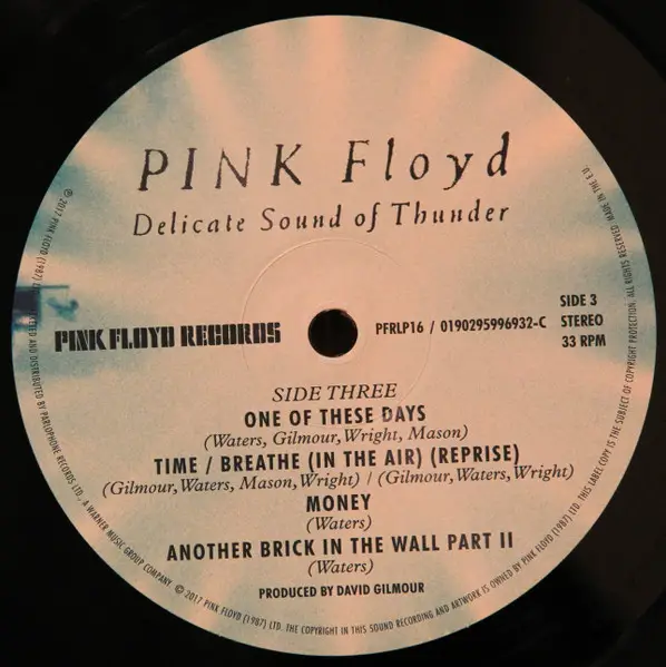 Pink Floyd – Delicate Sound Of Thunder (2LP, Album, 180 Gram) - фото №8