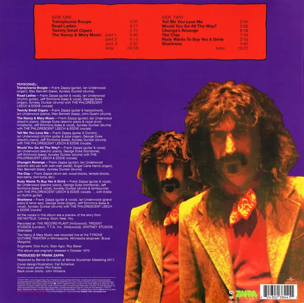 Frank Zappa – Chunga's Revenge (LP, Album) - фото №3
