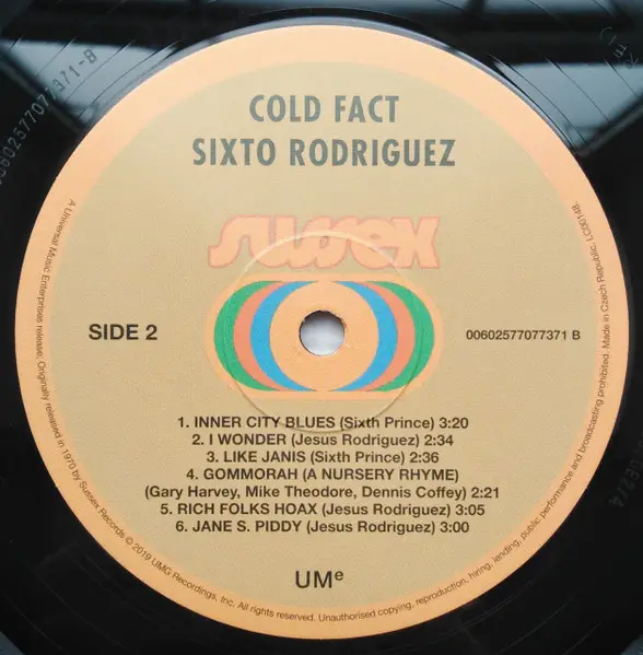 Rodriguez – Cold Fact (Reissue, Remastered, 180 grams) - фото №3