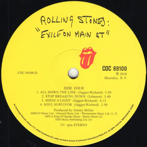 The Rolling Stones – Exile On Main St. (2LP, Album, Reissue, Remastered, Stereo, 180 Gram) - фото №6