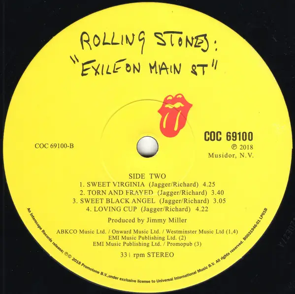 The Rolling Stones – Exile On Main St. (2LP, Album, Reissue, Remastered, Stereo, 180 Gram) - фото №4